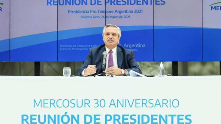 Cumbre del Mercosur: tenso cruce entre Alberto Fernández y Luis Lacalle Pou
