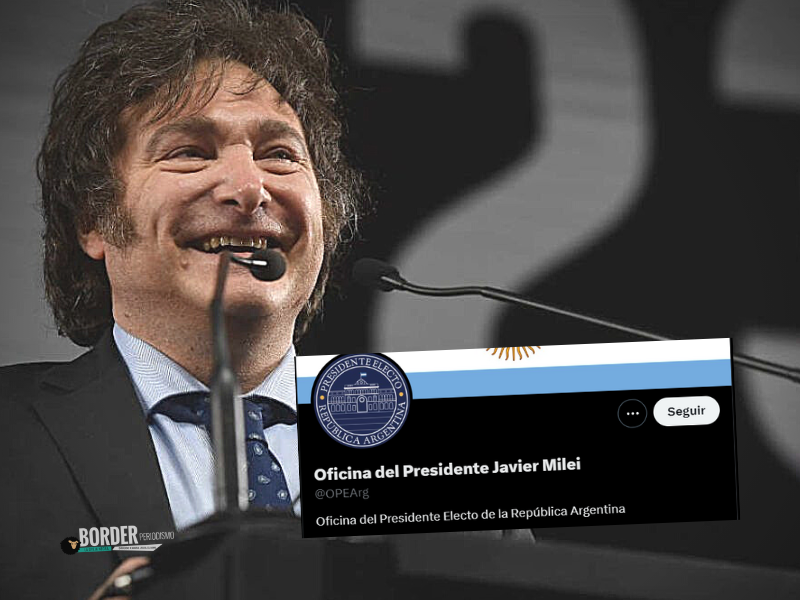 Milei cuenta de twitter presidente electo