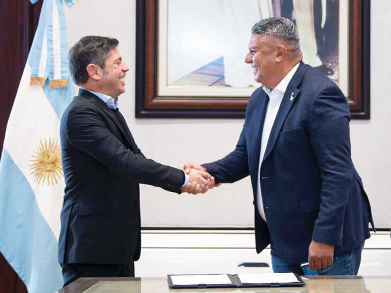 Tapia y Kicillof en AFA